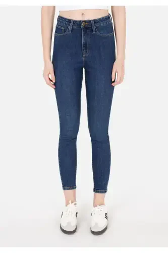 Blue women's pants - 4