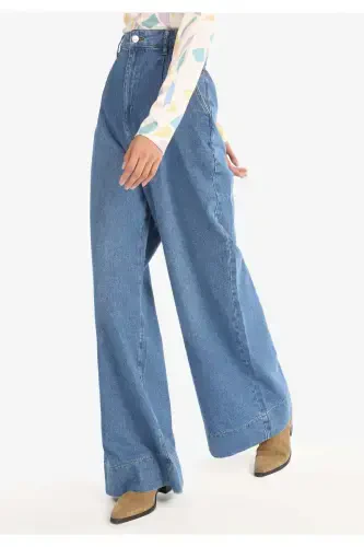 Blue women's pants - 4