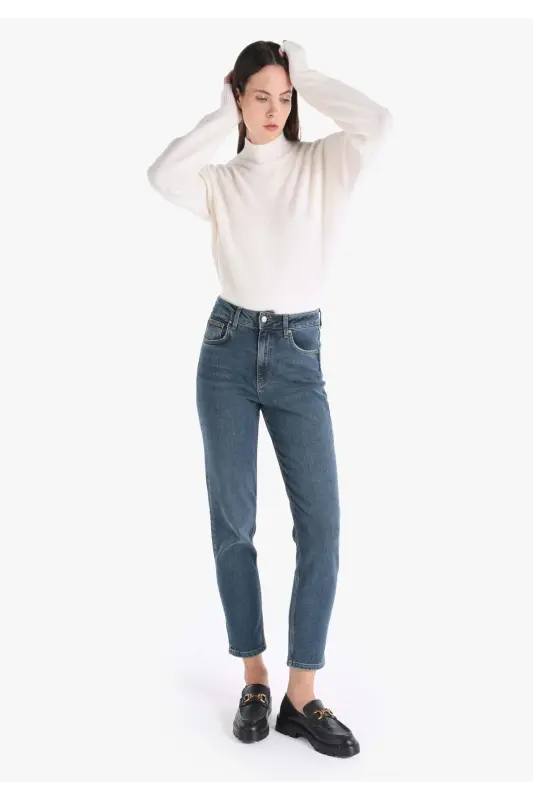 Blue women's pants - 1