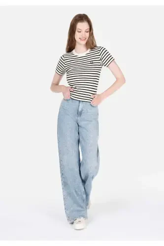 Blue women's pants - 3
