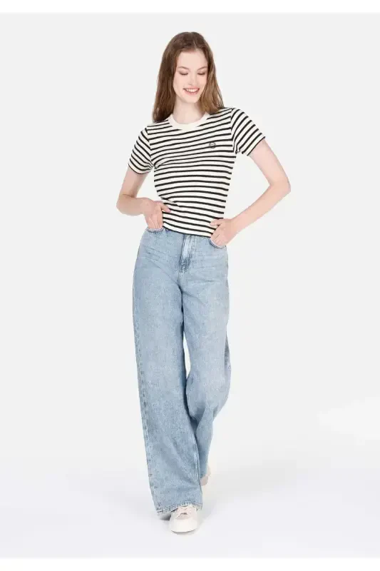 Blue women's pants - 3