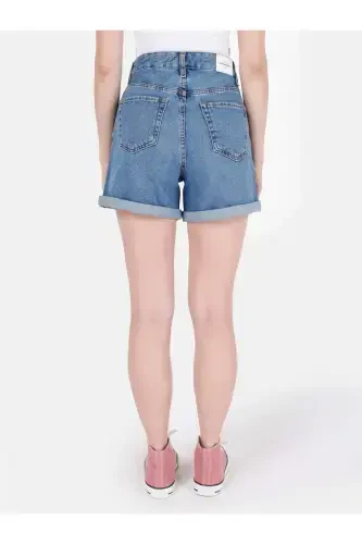 Blue women's shorts - COLIN’S (1)