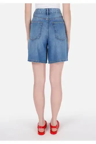 Blue women's shorts - COLIN’S (1)