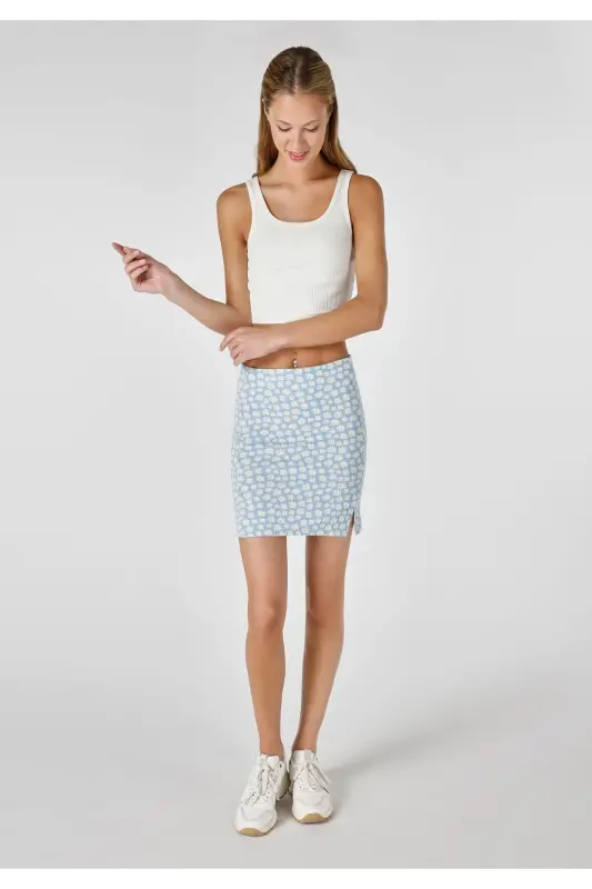 Blue women's skirt - 3