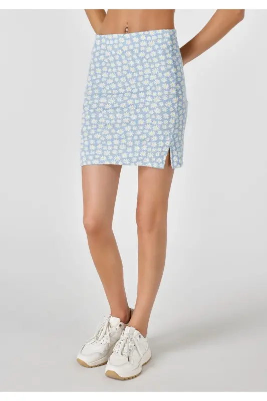 Blue women's skirt - 4