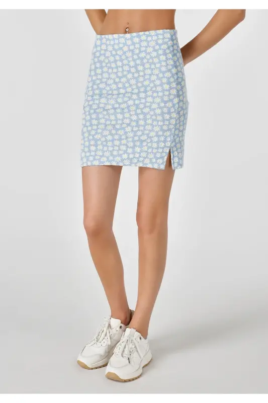 Blue women's skirt - 4