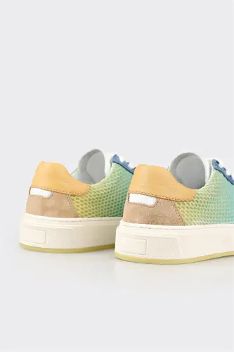 Blue Women's Sneaker-Blue - 5
