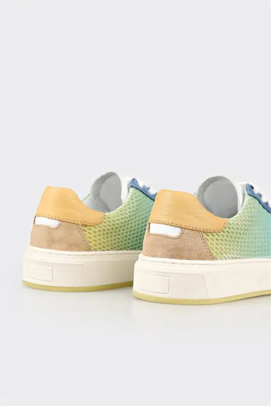 Blue Women's Sneaker-Blue - 5