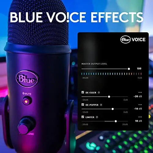 Blue Yeti Streaming Micophone Kit with Microphone for PC/Mac/PS4/PS5 - 5