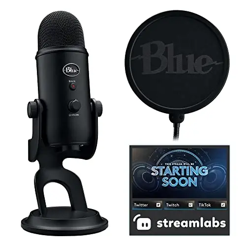 Blue Yeti Streaming Micophone Kit with Microphone for PC/Mac/PS4/PS5 - 1