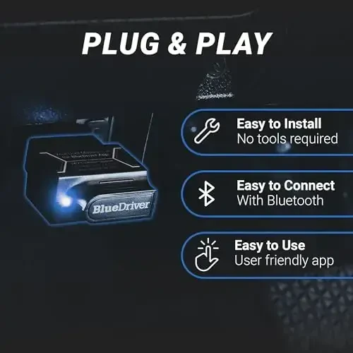 BlueDriver Bluetooth Pro OBD2 Car Scan Tool and Code Reader - Check Engine Light Vehicle Scanner for iPhone & Android - 4