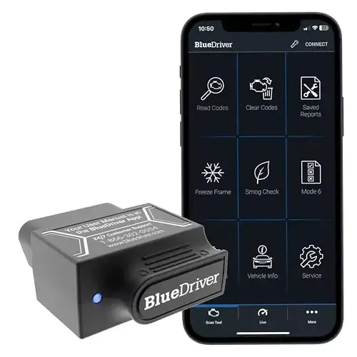 BlueDriver Bluetooth Pro OBD2 Car Scan Tool and Code Reader - Check Engine Light Vehicle Scanner for iPhone & Android - 6