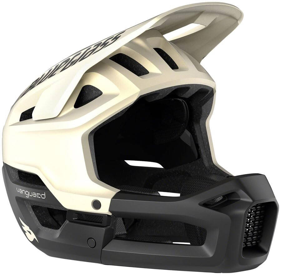 Bluegrass Vanguard Core MIPS Full Face Bicycle Helmet | Multiple Sizes | Multiple Colors (Black/White, Medium), White/Black - 5