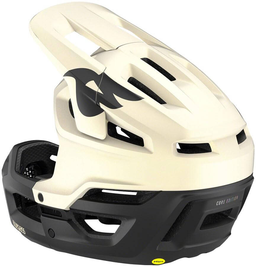 Bluegrass Vanguard Core MIPS Full Face Bicycle Helmet | Multiple Sizes | Multiple Colors (Black/White, Medium), White/Black - 7