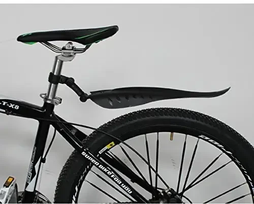 BlueSunshine Adjustable Road Mountain Bike Bicycle Cycling Tire Front/Rear Mud Guards Mudguard Fenders Set (Black) - 4