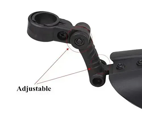 BlueSunshine Adjustable Road Mountain Bike Bicycle Cycling Tire Front/Rear Mud Guards Mudguard Fenders Set (Black) - 7