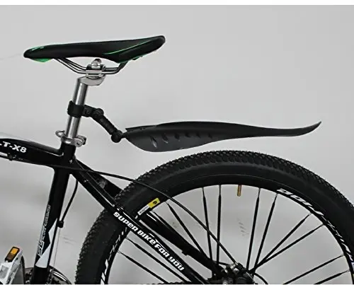 BlueSunshine Adjustable Road Mountain Bike Bicycle Cycling Tire Front/Rear Mud Guards Mudguard Fenders Set (Black) - 4