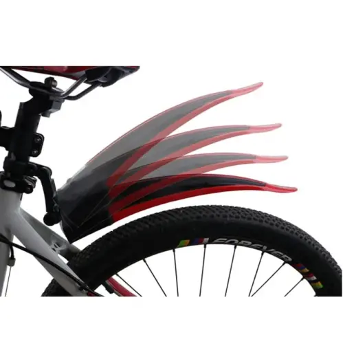 BlueSunshine Adjustable Road Mountain Bike Bicycle Cycling Tire Front/Rear Mud Guards Mudguard Fenders Set (Green + Black) - 6