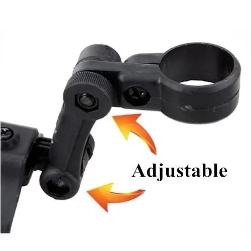 BlueSunshine Adjustable Road Mountain Bike Bicycle Cycling Tire Front/Rear Mud Guards Mudguard Fenders Set (Gray + Black) - 3