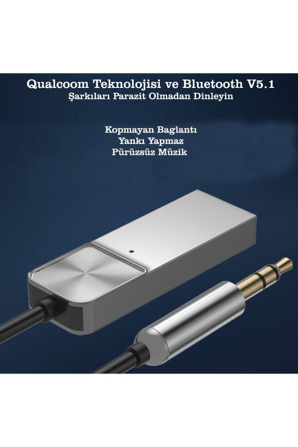 Bluetooth Беспроводной Bt5.1 Usb To 3,5mm Автомобильный Набор Bluetooth Встроенный в Автомобиль Fm Передатчик Hifi Звуковая Поддержка - 3