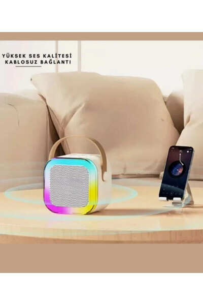 Bluetooth-динамик, динамик для вечеринок, караоке-микрофон - 4