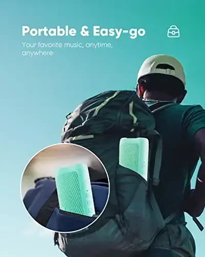 Bluetooth dinamik Stocking Stuffers erkaklar ayollar o'smirlar o'g'il qizlar uchun: Portativ simsiz, IPX5 suv o'tkazmaydigan, kattalar uchun oq fil sovg'alari, 20 soatgacha o'yin vaqti, TWS juftligi, uy/partiya/tashqi makon uchun (Teal) - 6