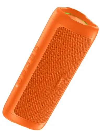 Bluetooth Speaker, 20W HD Sound, Portable Wireless, IPX5 Waterproof, Up to 24H Playtime, TWS, for Home/Party/Outdoor/Camping/Beach Essentials, Birthday Gift for Fathers Day Men Dad Husband (Orange) - BOLABUTTY (1)