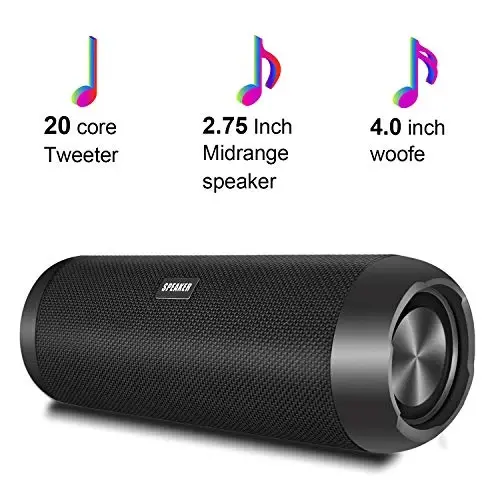 Bluetooth karnaylari, 30W Portativ Karnay Baland Stereo Ovoz, Boy Bass IP67 Suvga chidamli, 30+ Soat Ijro vaqti, O'rnatilgan Mikrafon, TF, AUX, Dush, Hovuz, Kecha, Sayohat, Tashqi uchun FM bilan simsiz karnay - 3