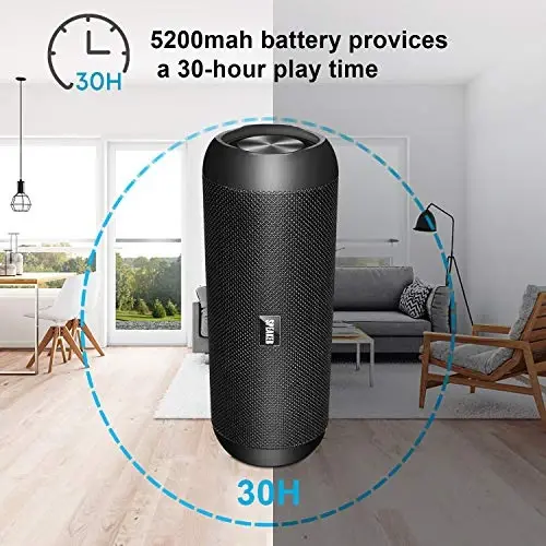 Bluetooth karnaylari, 30W Portativ Karnay Baland Stereo Ovoz, Boy Bass IP67 Suvga chidamli, 30+ Soat Ijro vaqti, O'rnatilgan Mikrafon, TF, AUX, Dush, Hovuz, Kecha, Sayohat, Tashqi uchun FM bilan simsiz karnay - 5