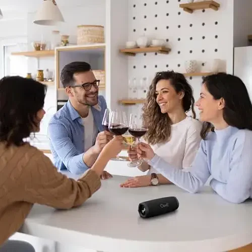 Bluetooth-колонка OontZ Cylinder, портативная беспроводная Bluetooth-колонка 5.0, 14 Вт, дальность действия Bluetooth до 100 футов, водонепроницаемая громкая портативная Bluetooth-колонка IPX7 - 7