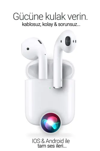 Bluetooth Kulaklık I12 Ios Android Popup Bağlantılı Dokunmatik - Beyaz - 8