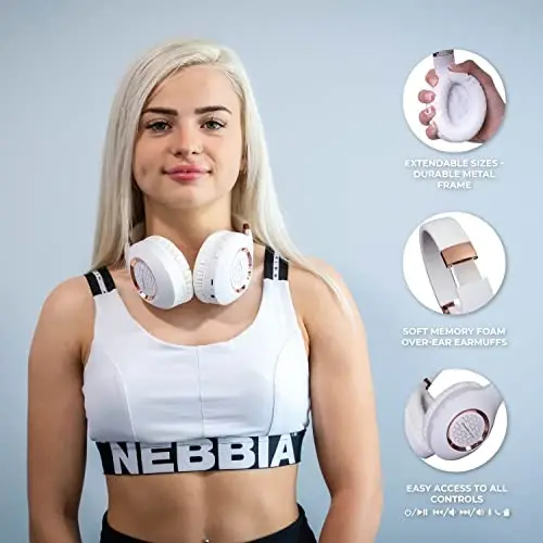 Bluetooth quloqchinlari, PowerLocus simsiz quloqchinlari, Hi-Fi Stereo Deep Bass, Yumshoq quloqchinlar O'rnatilgan mikrofonli katlanadigan quloqchin, mobil telefonlar, planshetlar, kompyuterlar uchun simsiz va simli гарнитура - 3
