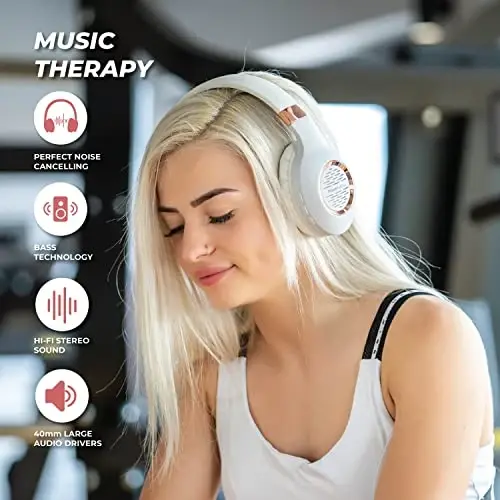 Bluetooth quloqchinlari, PowerLocus simsiz quloqchinlari, Hi-Fi Stereo Deep Bass, Yumshoq quloqchinlar O'rnatilgan mikrofonli katlanadigan quloqchin, mobil telefonlar, planshetlar, kompyuterlar uchun simsiz va simli гарнитура - 6