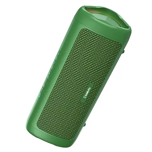 Bluetooth Speaker, 20W HD Sound, Portable Wireless, IPX5 Waterproof, Up to 24H Playtime, TWS, for Home/Party/Outdoor/Camping/Beach Essentials, Birthday Gift for Fathers Day Men Dad Husband (Green) - 1