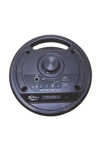 Bluetooth Speaker with Karaoke Microphone, LED Lights, and Portable Wireless Design - 8