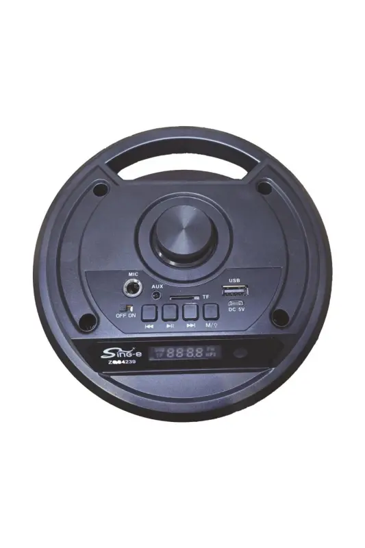 Bluetooth Speaker with Karaoke Microphone, LED Lights, and Portable Wireless Design - 8