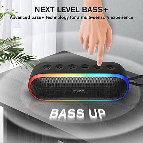 Bluetooth Speakers, IPX7 Waterproof Speaker with 20W Powerful Sound, Portable Wireless Speakers with Extral Bass, for Beach Pool Camping Outdoors, Christmas/Birthday Gift for Men, Women, Friends - 6