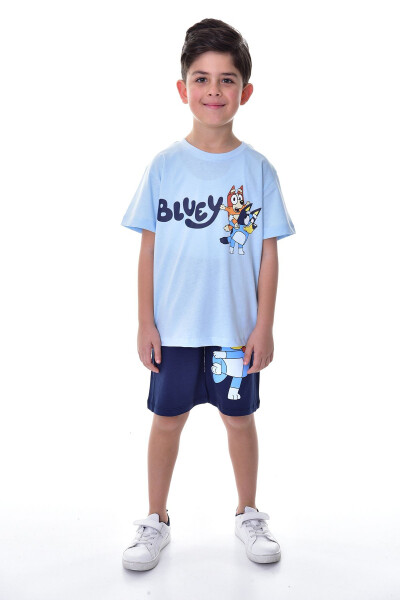 Bluey Baskılı 2'li Şort - T-Shirt Çocuk Takım - 2