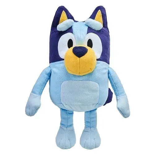 Bluey Stuffed Animal Talking Sound Effects Plush, 13” Soft Musical Toys, Singing Toy with 9 Different Phrases, Toddler Toys 3-4 for Kids 