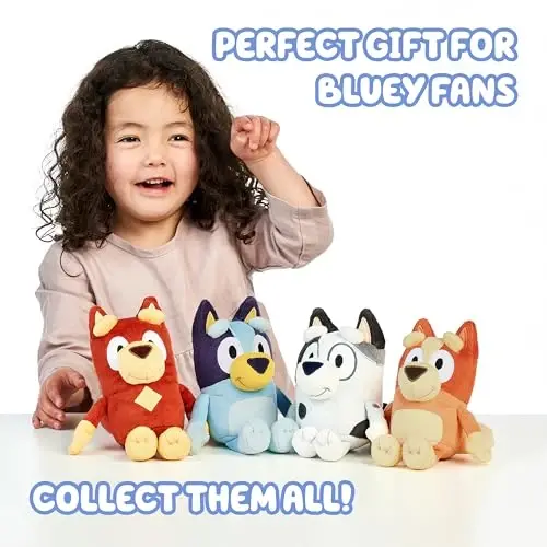 Bluey Muffin & Socks mos keladigan yumshoq o'yinchoqlar to'plami – 7
