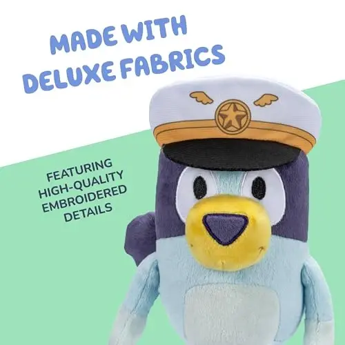 Bluey Plush Stuffed Animals Pack of 2, 16-23”, Soft, Captain and Holiday Plush Figure Toys, Cuddly Stuffed Animals for Kids Ages 3+ - 3