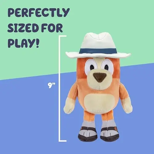 Bluey Plush Stuffed Animals Pack of 2, 16-23”, Soft, Captain and Holiday Plush Figure Toys, Cuddly Stuffed Animals for Kids Ages 3+ - 5