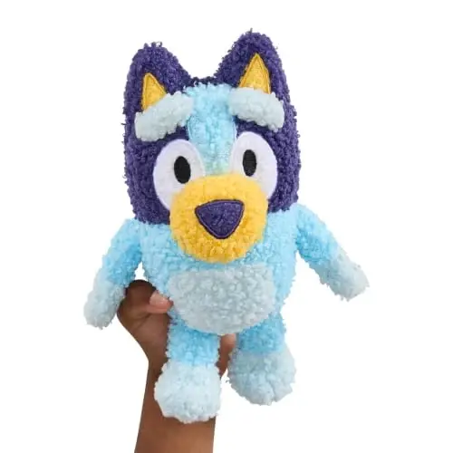 Bluey Plush Teddy and Grey Dancer 2-Pack, Soft Deluxe Fabric | Embroidered details, perfect size to cuddle & take anywhere; Bluey toy for kids, showtime or storytime - 3