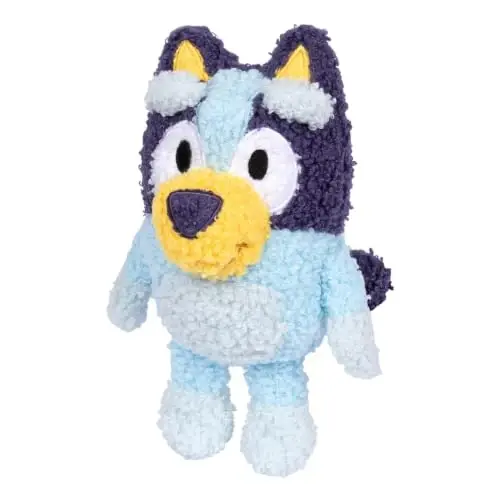 Bluey Plush Teddy and Grey Dancer 2-Pack, Soft Deluxe Fabric | Embroidered details, perfect size to cuddle & take anywhere; Bluey toy for kids, showtime or storytime - 5