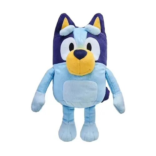 Bluey Sound Effects Talking Stuffed Plush, 13” Soft Musical Toys for Toddlers, Interactive Stuffed Animal with 9 Different Phrases, Musical Toys for Kids - 1