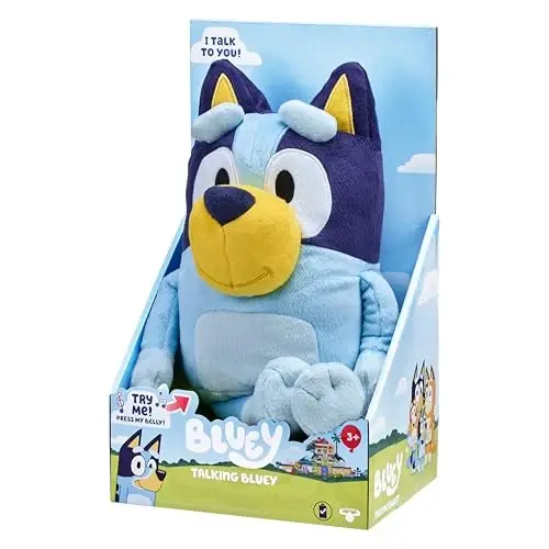 Bluey Stuffed Animal Talking Sound Effects Plush, 13” Soft Musical Toys, Singing Toy with 9 Different Phrases, Toddler Toys 3-4 for Kids - 3