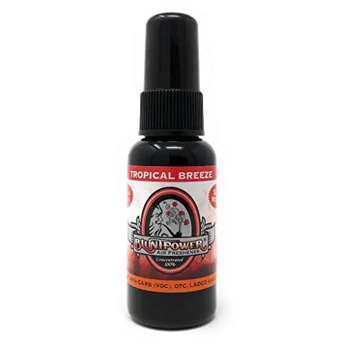Blunt Power havo tozalash spreyi - Tropical Breeze Red, 1.5 Oz - Uzoq muddatli yog' asosidagi xona va avtomobil dezodoranti 