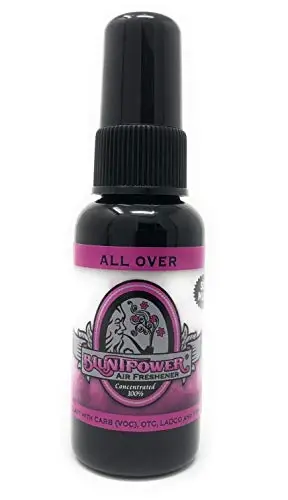 BluntPower (All Over, 1 Pack) Konsentrlangan havo tozalagich spreyi - Yog' asosidagi xona diffuzer spreyi - Uzoq muddatli hammom hidi, avtomobil tozalagichi va hid yo'qotuvchi 