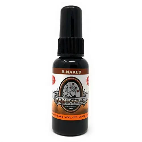 BluntPower (B-Naked, 1 Pack) Concentrated Air Freshener for Room and Car Spray - Oil-Based Diffuser Spray Bottle - Long-Lasting Bathroom Spray, Car Freshener, & Odor Eliminator Spray 
