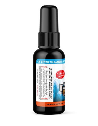 BluntPower (Baby Powder, 1 Pack) Concentrated Air Freshener Spray - Oil-Based Room Diffuser Spray - Long-Lasting Bathroom Scent, Car Freshener & Odor Eliminator - 3